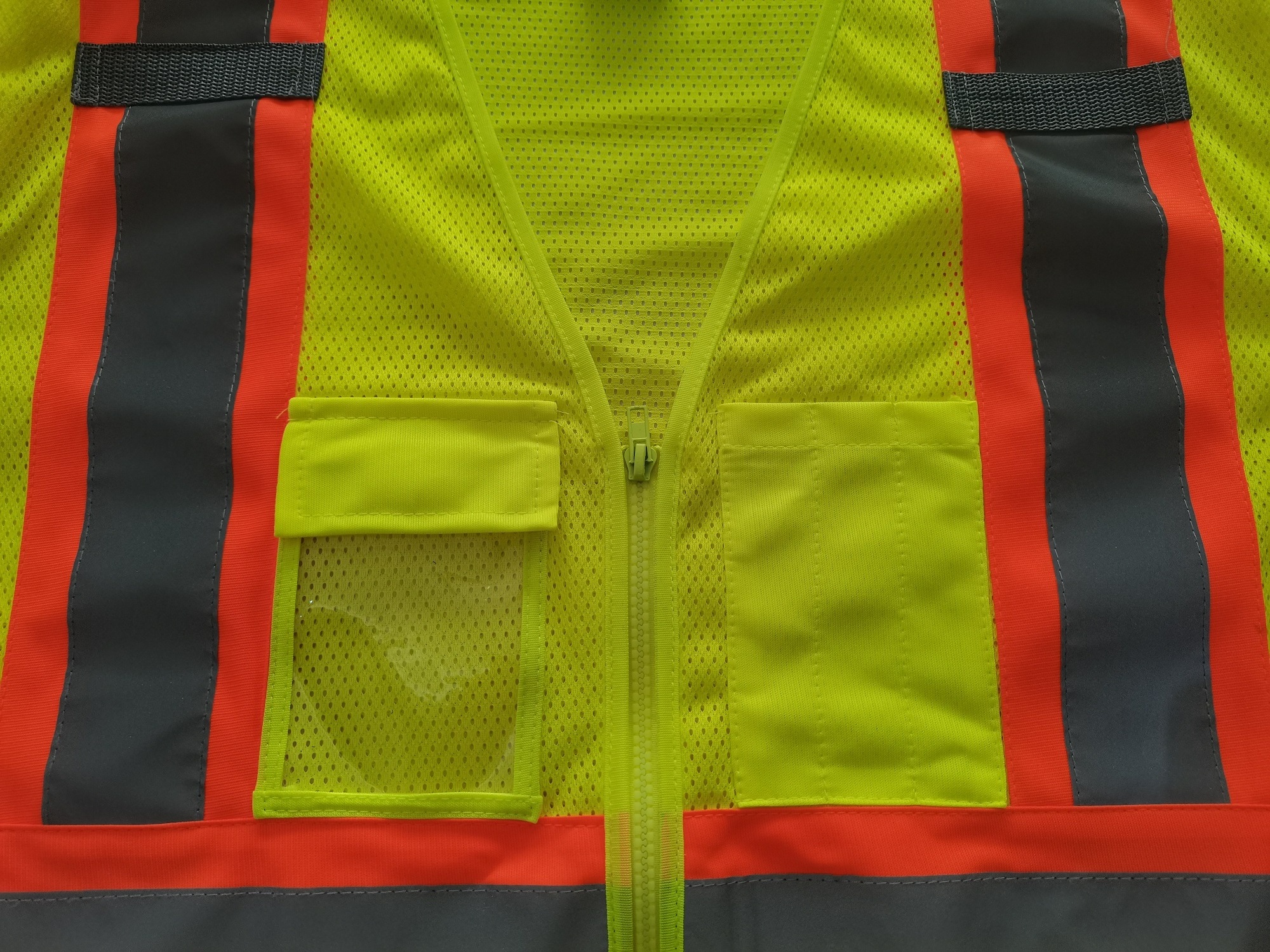 5 Point Break ANSI/ISEA107-2020 Security Safety Reflective Vest Short Sleeve High Visibility Mesh Vest for American market