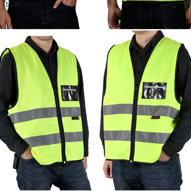 Reflective Polyester Jackets For Construction Worker Customizable with Logo for Safety Equipment Reflective Clothes