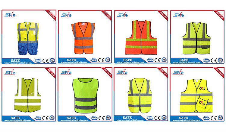 China Reflective Safety Clothing Manufactory OEM LOGO ANSI CE Security Jacket Factory Yellow Warning Vest