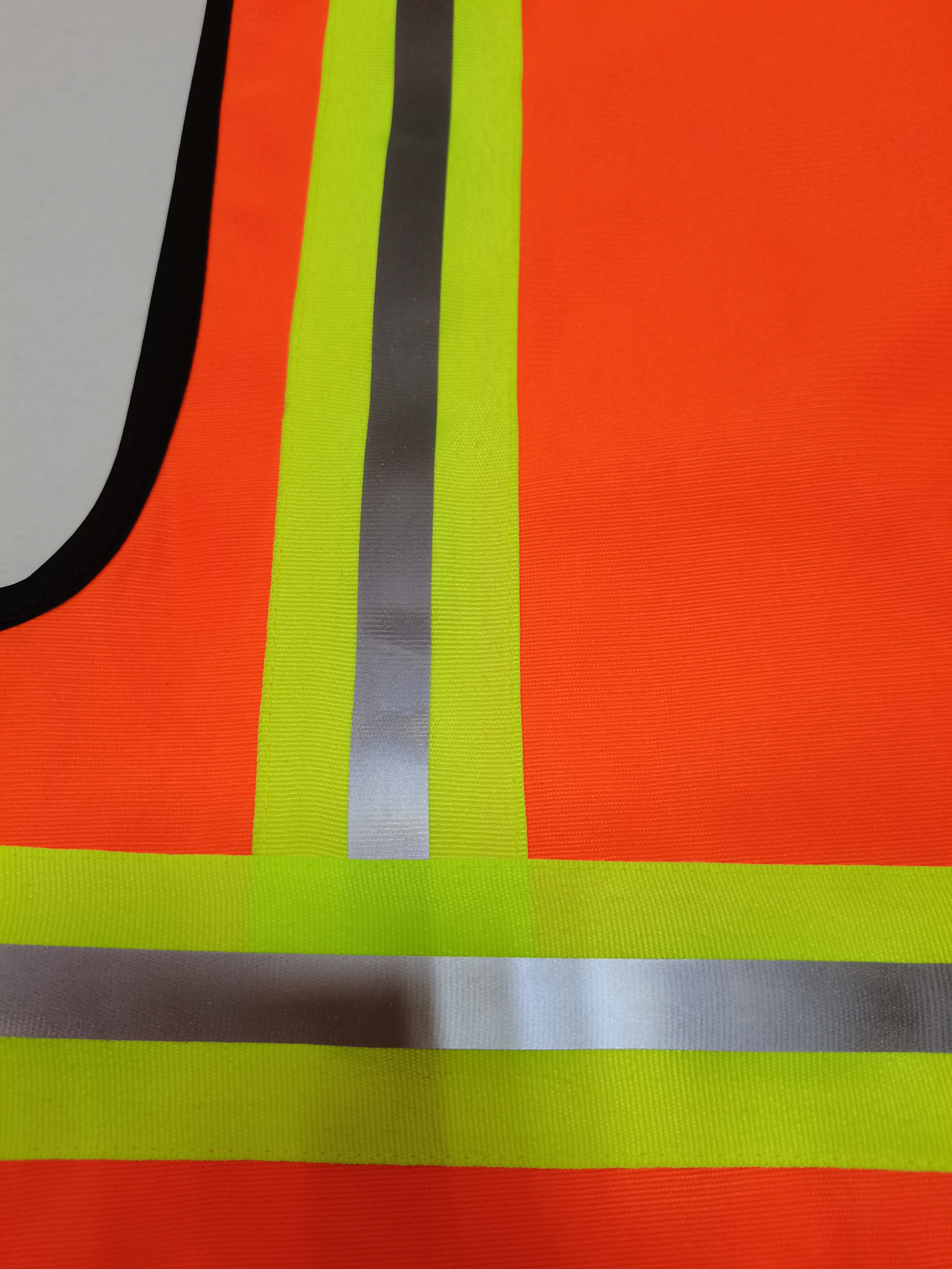 OEM Customized Orange Reflector Vest with Pockets zipper safety Jacket