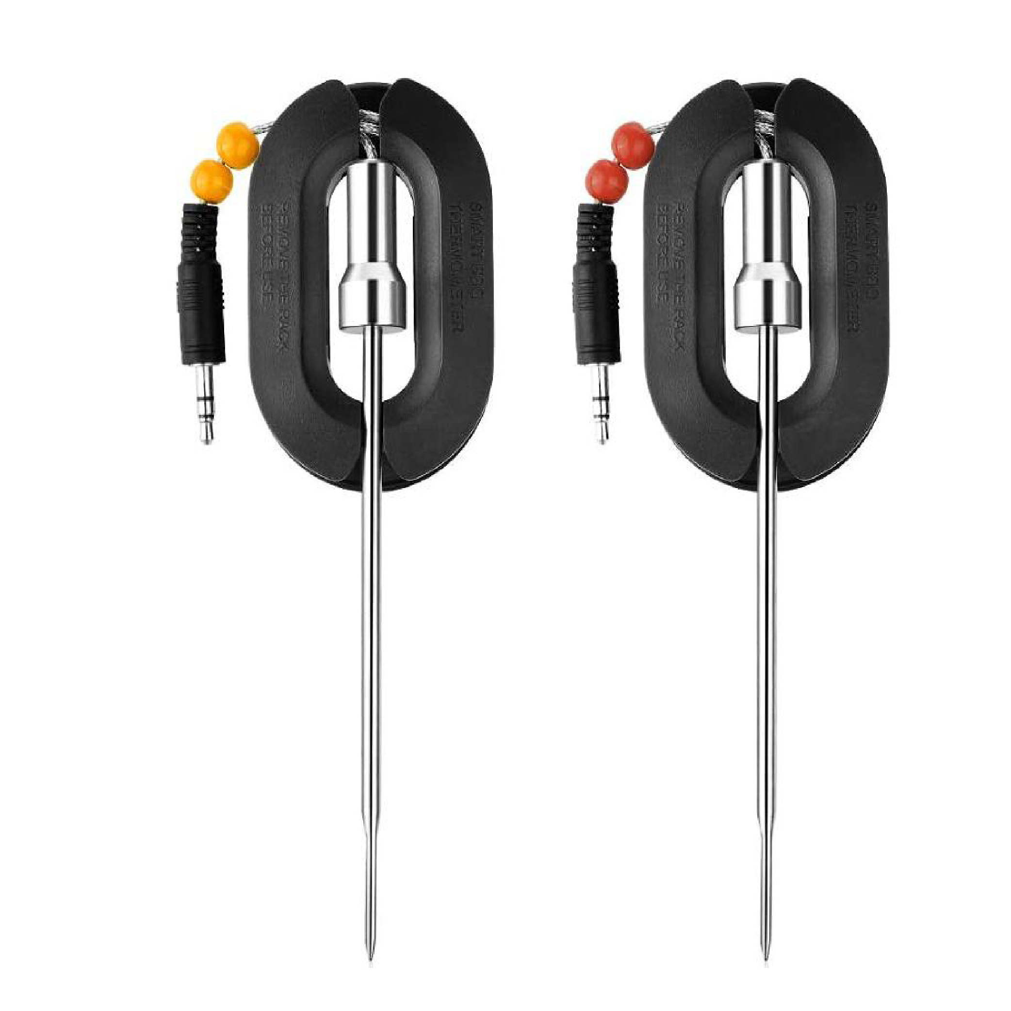 Digital Wireless BBQ Thermometer  Probe Capacity Plastic Material for Grill Installation wireless meat thermometer