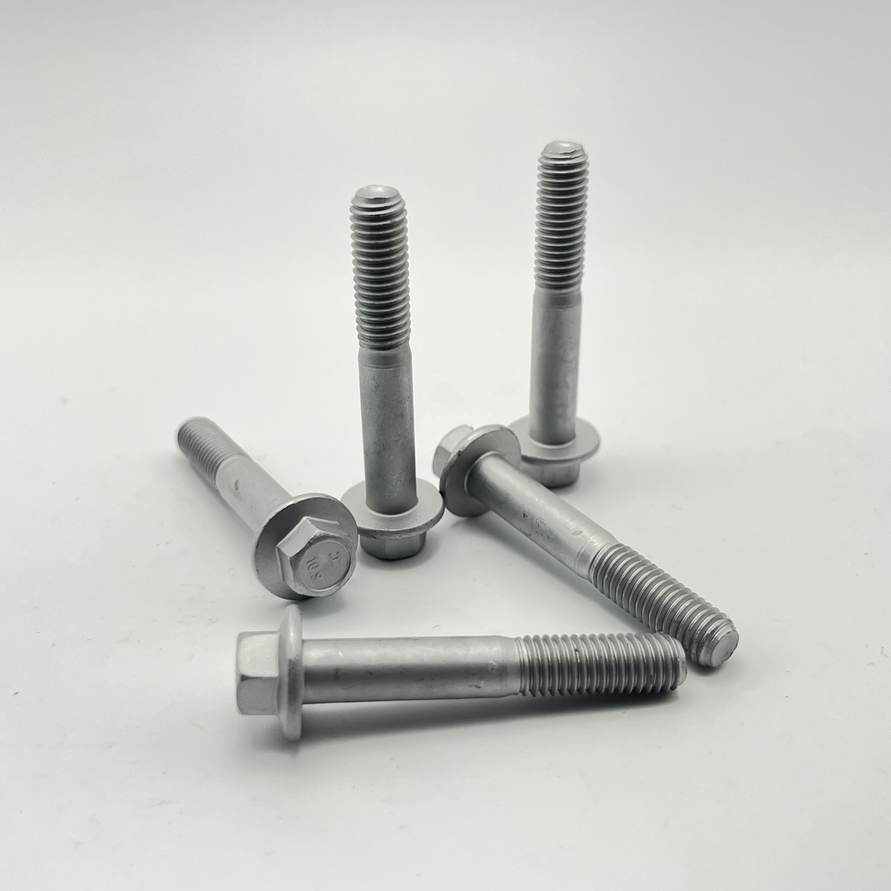 Carbon steel Grade 10.9 High Strength Hex Flange Bolt M5 M6 M8 M10 Hexagonal Flange Bolts With Full Thread And Half Thread