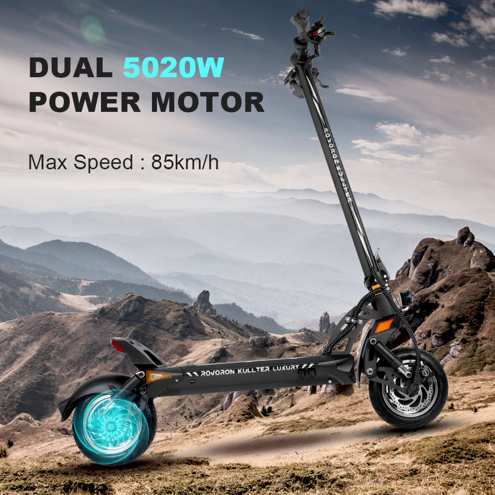 Wholesale Powerful 2 wheels folding electric scooter 6000w dual motor 72v adult escooter