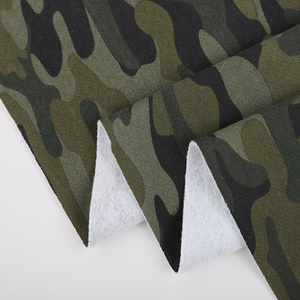 Great design 75% Polyester 25% Cotton Camouflage Printed French Terry Fleece Fabric