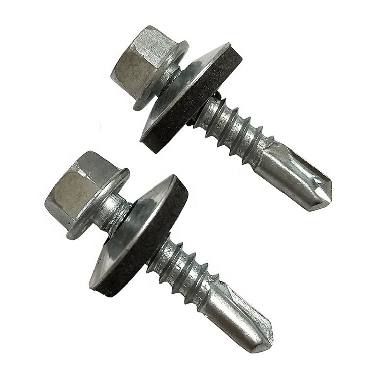 Self Drilling Screw Ind Hex head Drilling Roof Screw With Bonded EPDM Washer PTA Quality Imported Taiwan Produce Machine