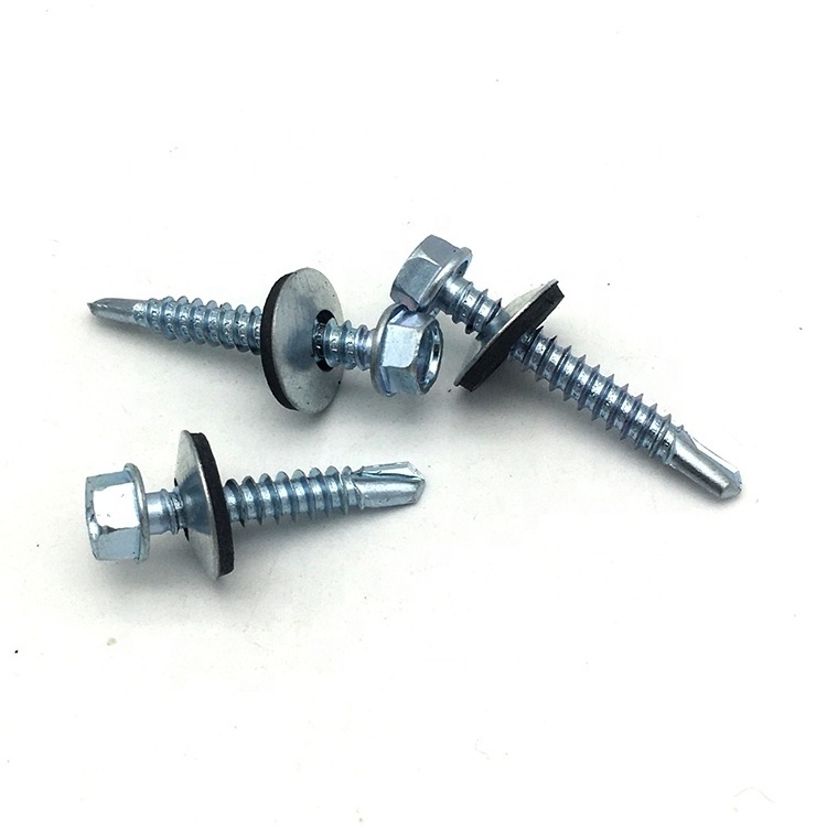 Self Drilling Screw Ind Hex head Drilling Roof Screw With Bonded EPDM Washer PTA Quality Imported Taiwan Produce Machine