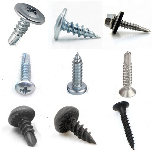 5.5*25 indent hex washer head self drilling screw with epdm bonded steel washer