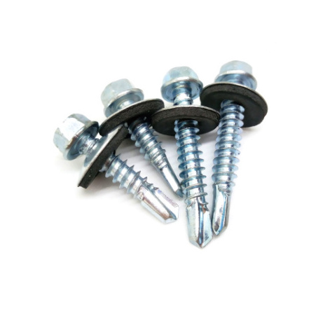 Self Drilling Screw Ind Hex head Drilling Roof Screw With Bonded EPDM Washer PTA Quality Imported Taiwan Produce Machine