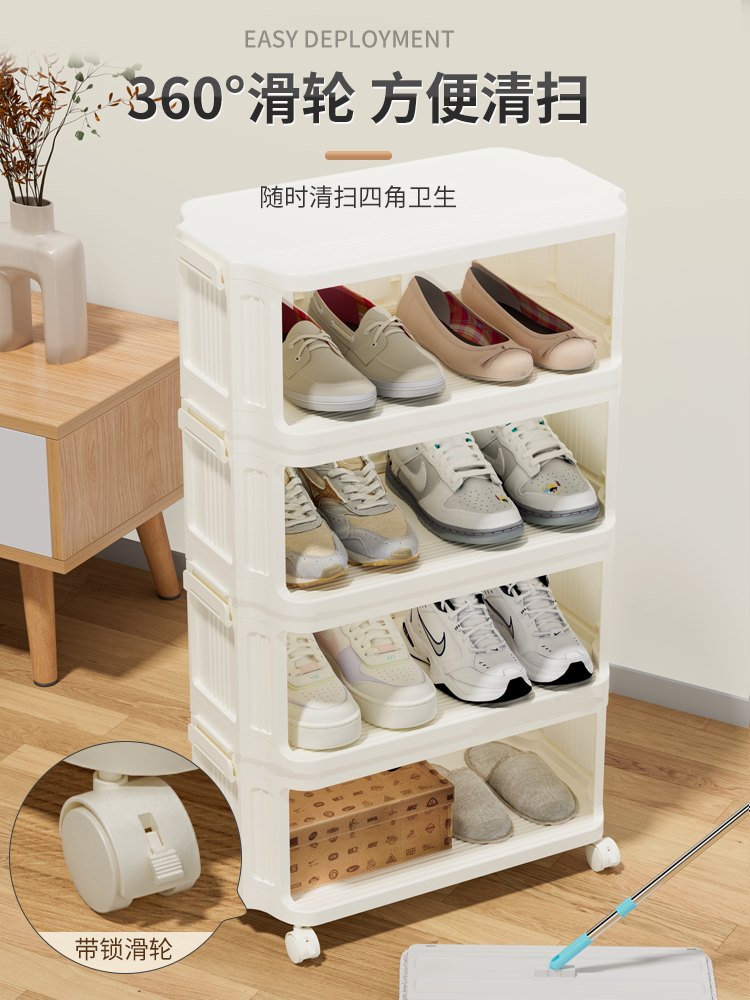 Living Room Furniture Portable Foldable Shoes Storage Racks Organizers Folding Shoe Shelves for Bedroom Entryway