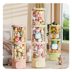 Wholesale Large Round Bins Child Baby Stuffed Toys Container Kids Storage Box Organizer for Home