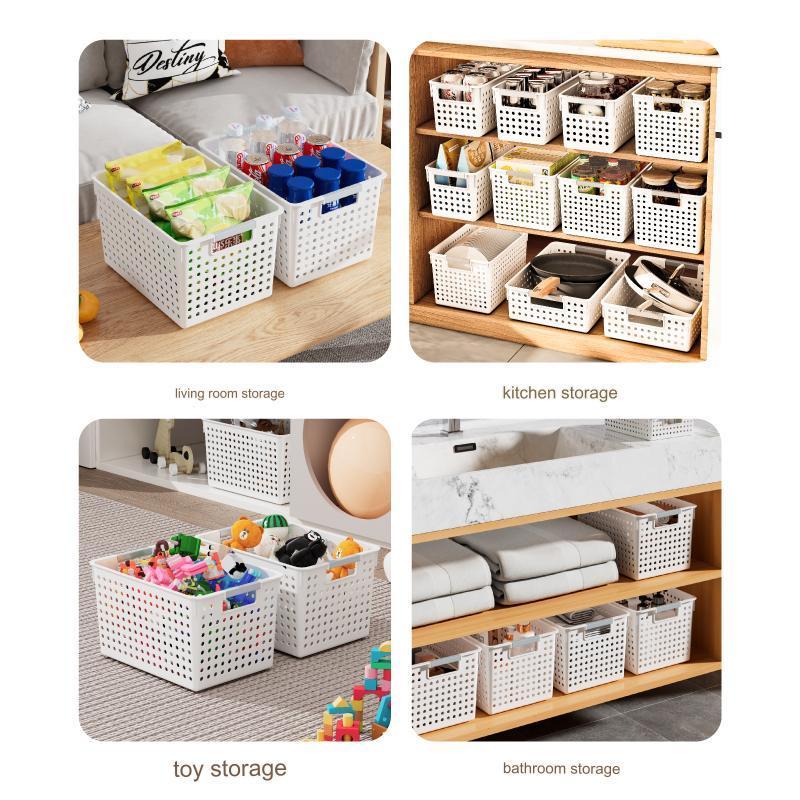 Oem Wholesale Modern Stackable Storage Box Plastic Clothing Storage Basket Closet Drawer with Handle