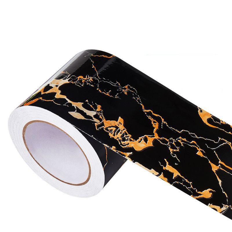 Soft marble self adhesive pvc baseboard skirting board