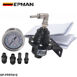 EPMAN Sport Adjustable Fuel Pressure Regulator FPR Type S With Oil Gauge For Toyota Supra JZA80 Mazda RX7 FC3S EP-FPRT81S