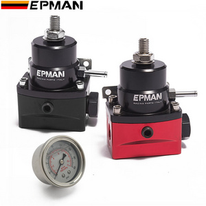 EPMAN Racing Car Fuel Pressure Regulator + PSI Oil Gauge For Honda CIVIC EG EK 92-00 Toyota Supra JZA80 SUZUKI SX4 EP-7MGT-ZTGA