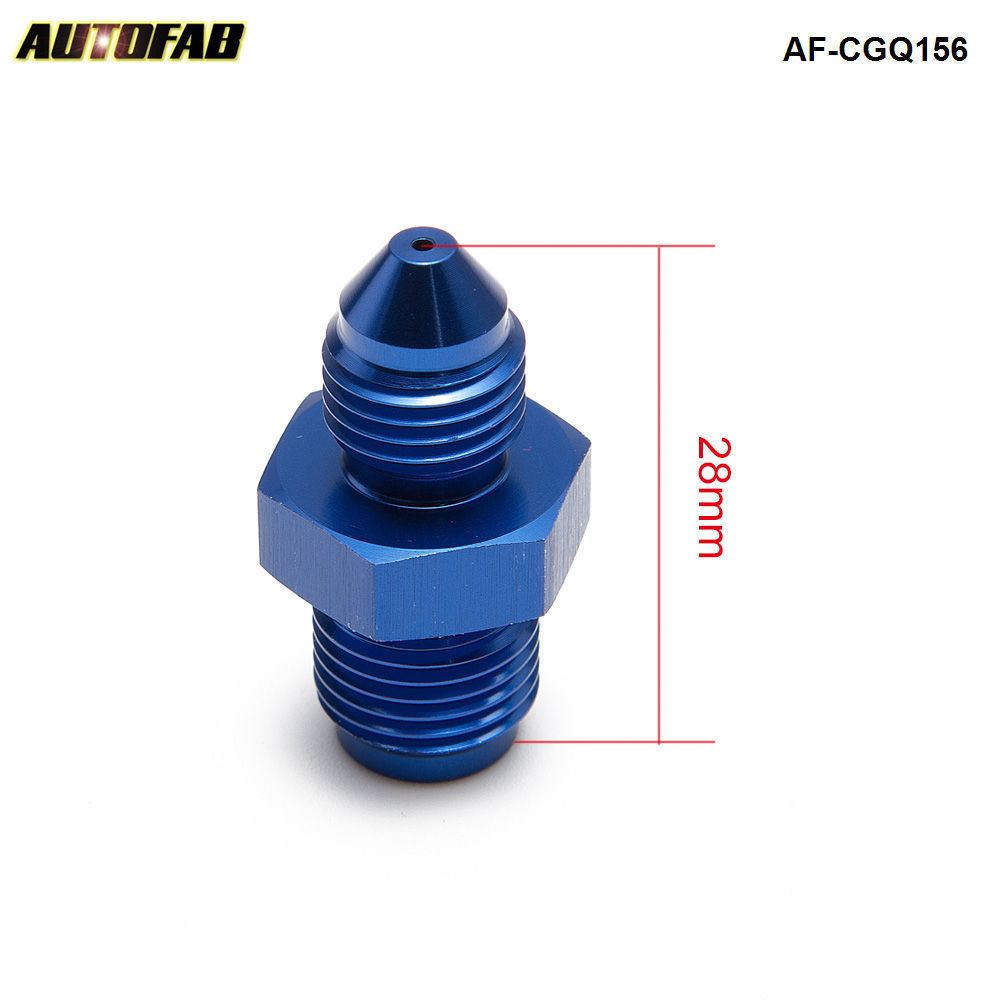 AN3 AluminumTurbo Oil Feed Restrictor Fitting for T25/T28 GT25R GT28R GT30R GT35R Turbo Blue AF-CGQ156