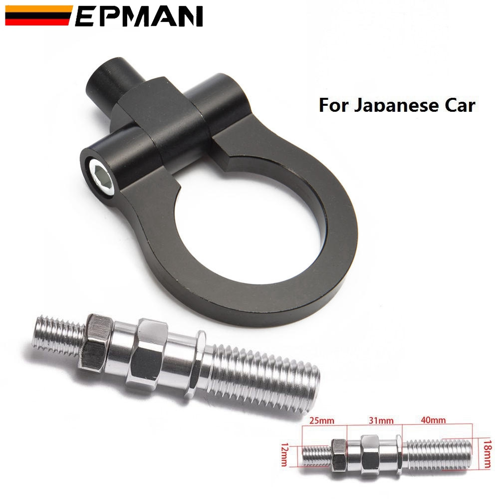 Jdm Racing CNC Billet Aluminum Front/Rear Japan Car Tow Ring Hook Kit For Japanese Car EP-RTHLPH008