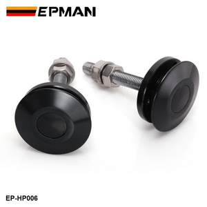 EPMAN 2.5 inch Push Button Billet Hood Pins Lock Clip Kit Car Quick Latch Universal EP-HP006