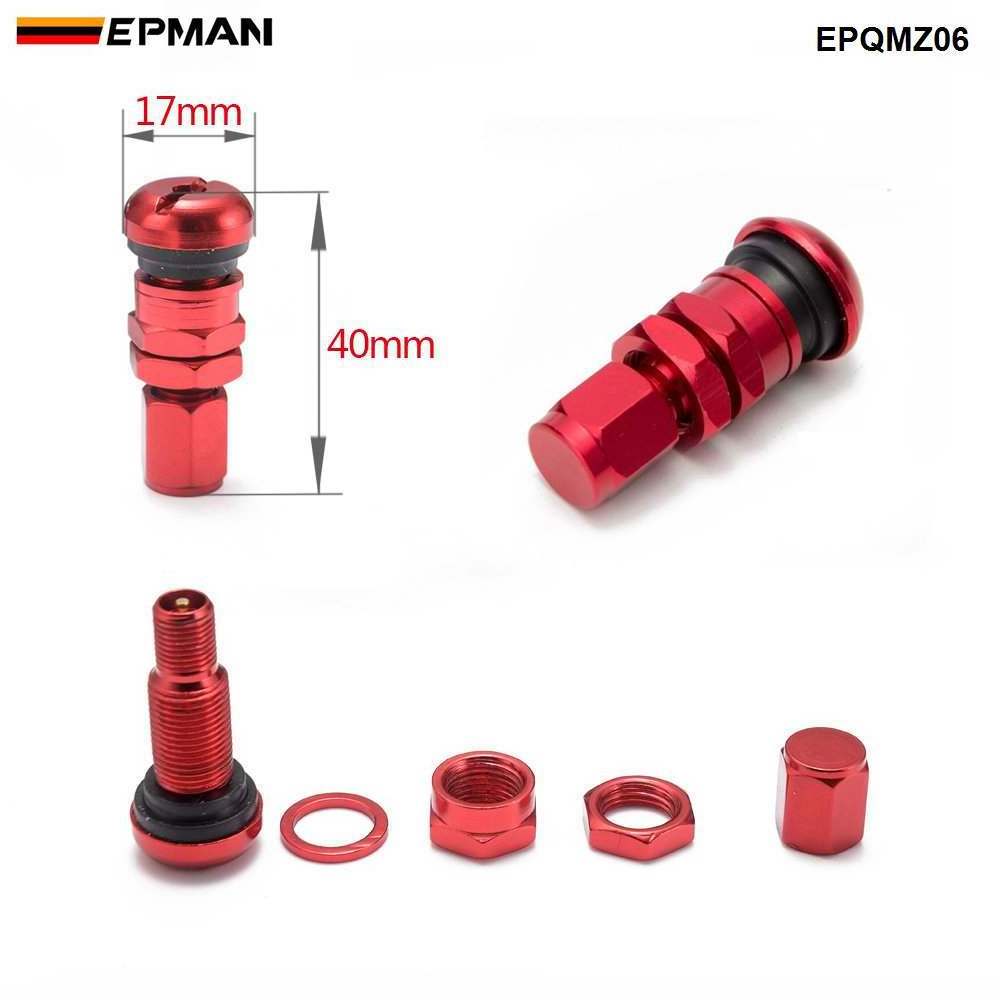 EPMAN 4Pcs Universal Metal Car Motorcycle Theftproof Aluminium Car Wheel Tires Valves Tyre Stem Air Caps Airtight Cove EPQMZ06