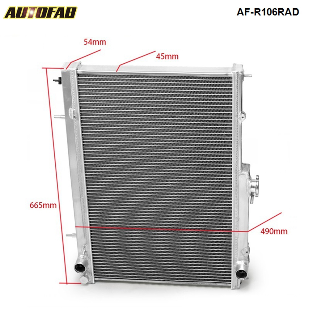 AUTOFAB -42mm 2 Row Alloy Aluminum Radiator For Nissan Skyline R33 RB25DET GTS-T AF-R106RAD