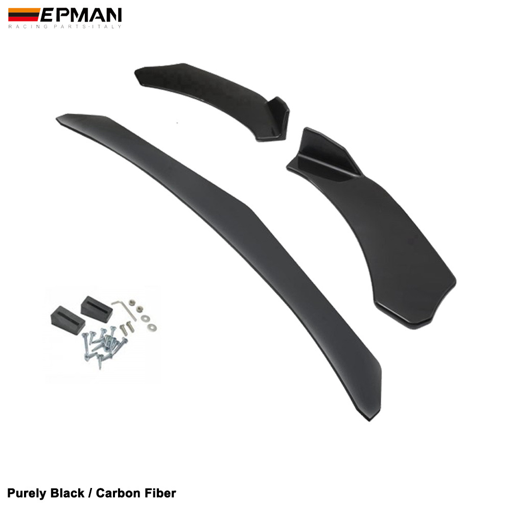 EPMAN Car Front Bumper Splitter Lip Diffuser Chin Bumper Spoiler Body Kits For Ford For BMW EPCY993BK  EPCY994TW