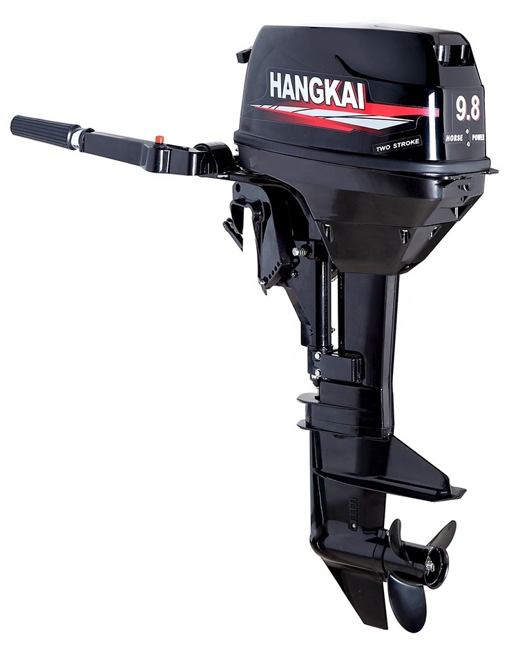 New Water Cooled 2 Cylinders 2 Stroke 9.8HP Marine Outboard Engine For Fishing Boat