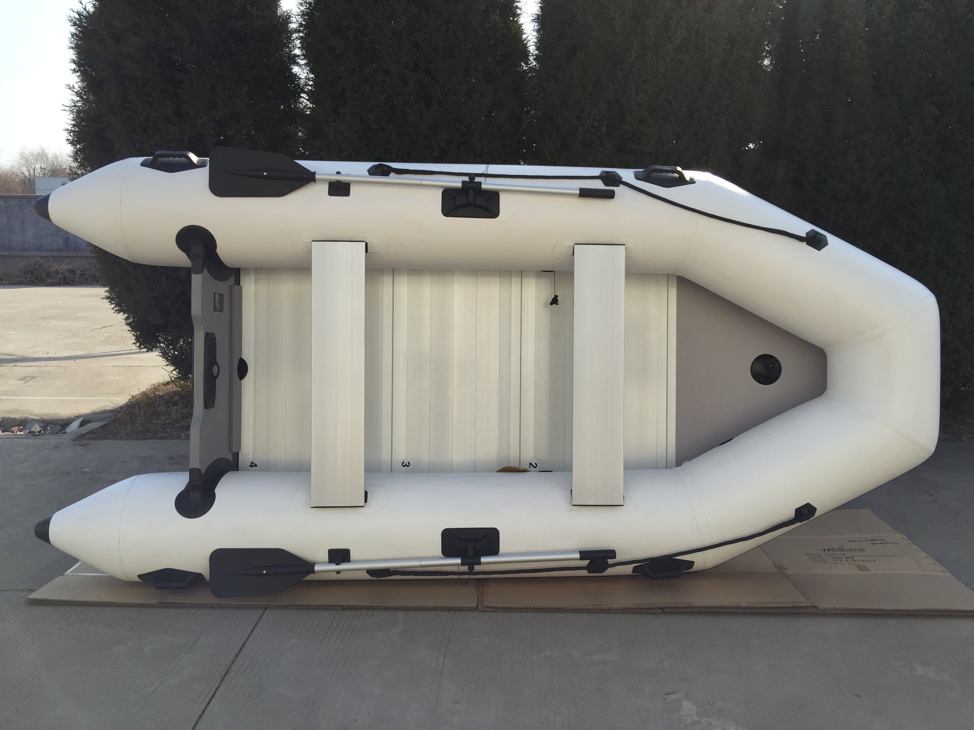 CE 6 Persons 3.6M PVC Rubber Fishing Inflatable Motor Boat