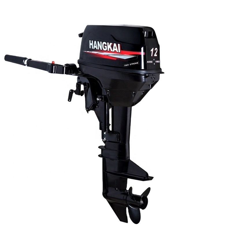 HANGKAI 2 Cylinders 2 Stroke 12HP Gasoline Boat Engine Outboard Motors for Sale