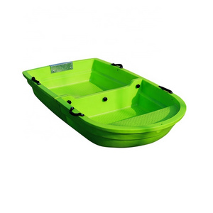 High Quality Double Layer Small 2.2 Meter Solid PE Plastic Folding Boat for Fishing