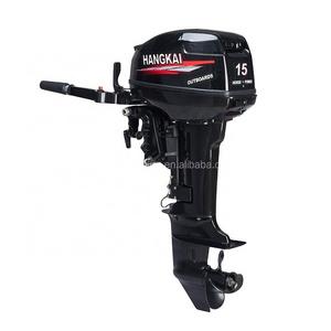 Popular HANGKAI 15HP 2 Stroke Long or Short Shaft Boat Engine Outboard Motors for Sale