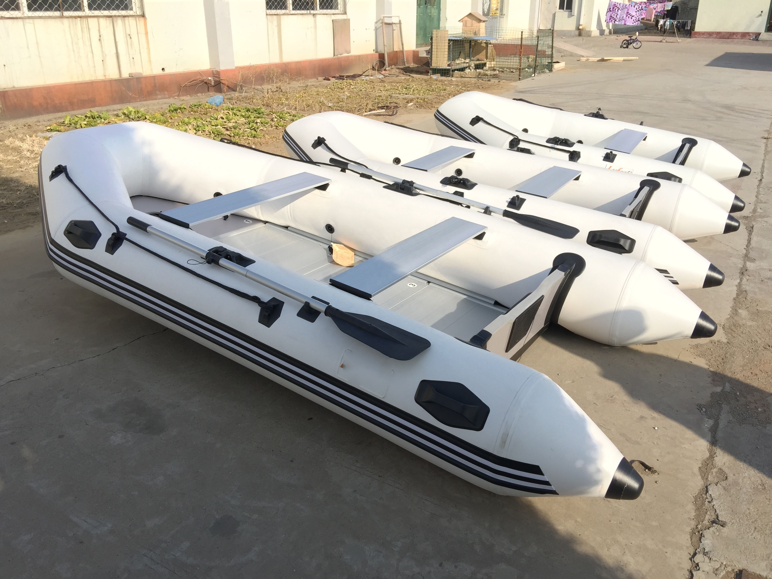 CE 6 Persons 3.6M PVC Rubber Fishing Inflatable Motor Boat