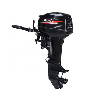 New Powerful HANGKAI 9.9hp 2 Cylinders 2 Stroke Outboard Motors For Inflatable Fishing Boat