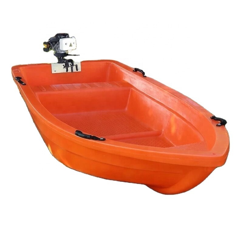 High Quality Double Deck 3 Persons 2.7 Meter Hard PE Plastic Motor Boat For Fishing