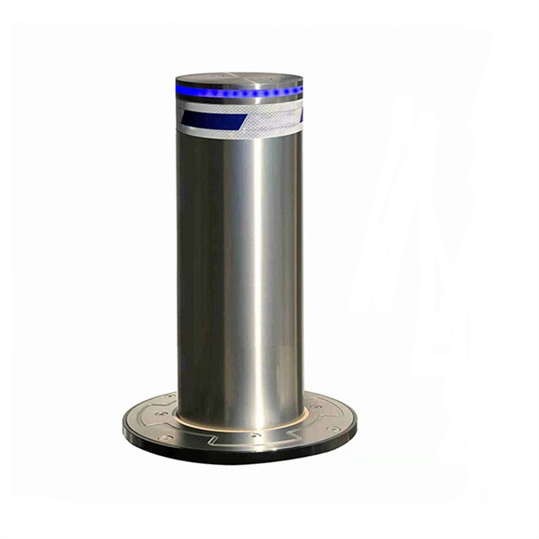 Retractable Stainless Steel Remote Control Parking Bollard Automatic Hydraulic Rising Bollard hydraulic automatic bollard