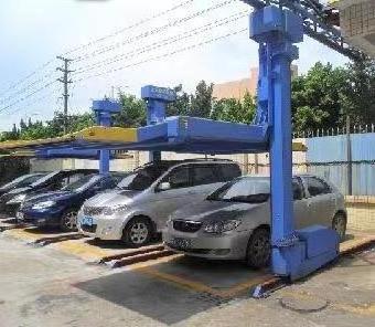 Car Two Post Parking Lift Garage For Home Using Auto Hydro-park Parking System 2 Post Car Lift Vertical Parking