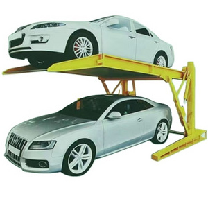 Car Two Post Parking Lift Garage For Home Using Auto Hydro-park Parking System 2 Post Car Lift Vertical Parking