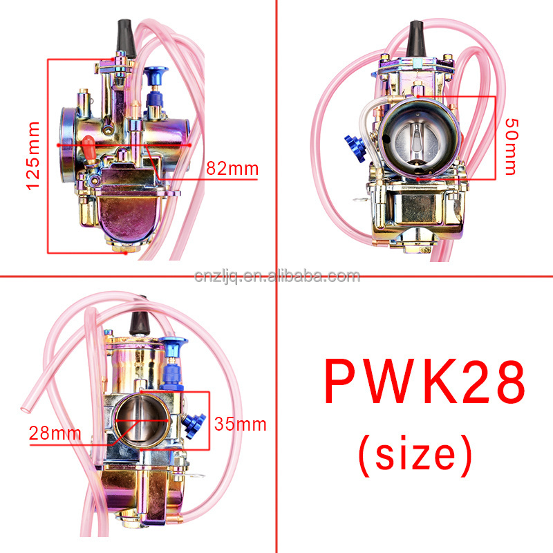 Colorful PWK Motorcycle Carburetor 2/4T Scooters Dirt Bike ATV 21 24 26 28 30 32 34mm Power Jet Racing Engine For 250CC Honda