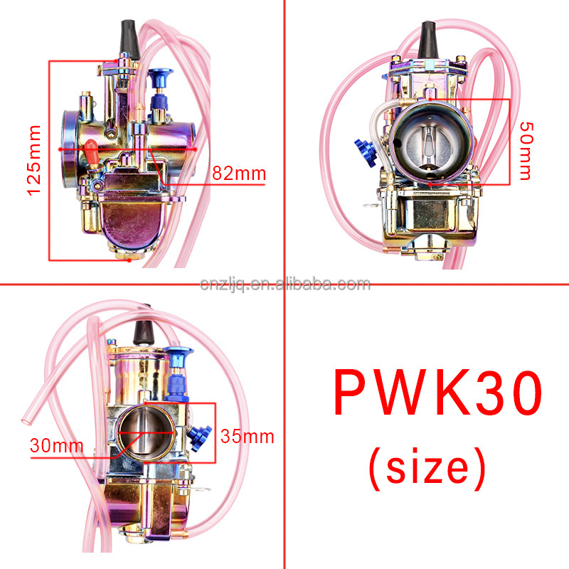 Colorful PWK Motorcycle Carburetor 2/4T Scooters Dirt Bike ATV 21 24 26 28 30 32 34mm Power Jet Racing Engine For 250CC Honda