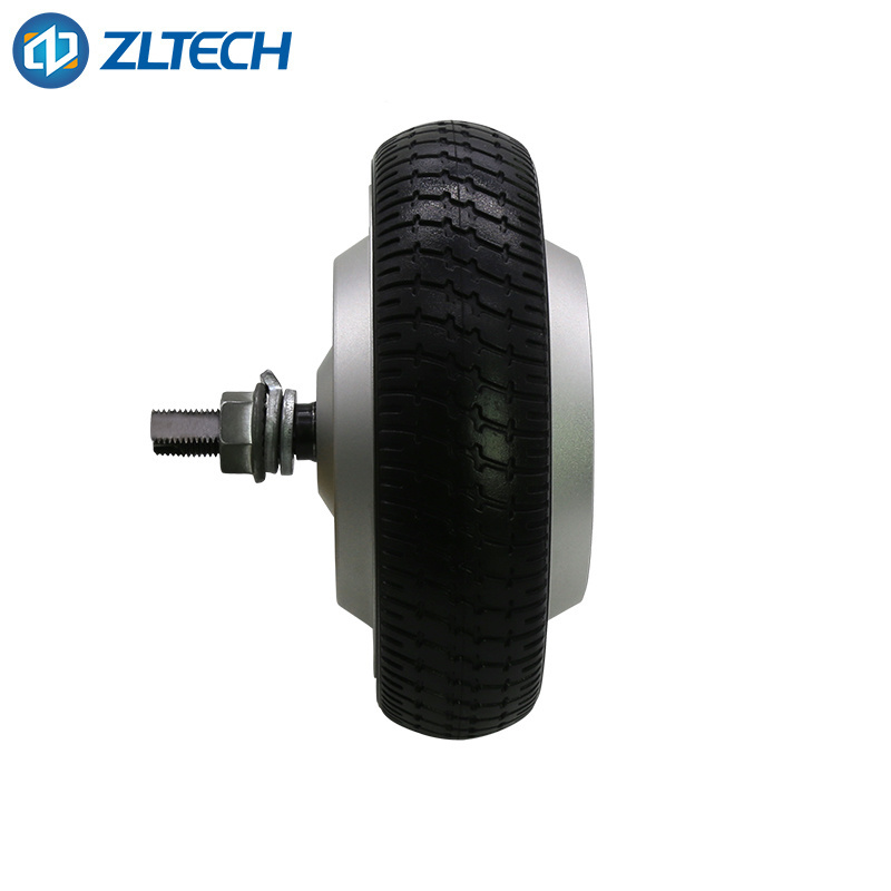 ZLTECH CE IP65 4096 wire magnetic encoder 6.5 inch 48V 8N.m 150kg load 200RPM BLDC brushless robotics DC wheel hub servo motor