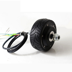 brushless DC motor 4 inch 24V 3N.m with built-in 2014 line encoder electric wheel hub servo motor for robot