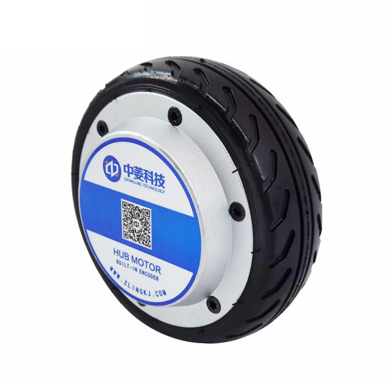 ZLTECH robot motor high precision 5inch 24V 150W 3N.m 270RPM IP54 60kg load hub wheel motor for AGV