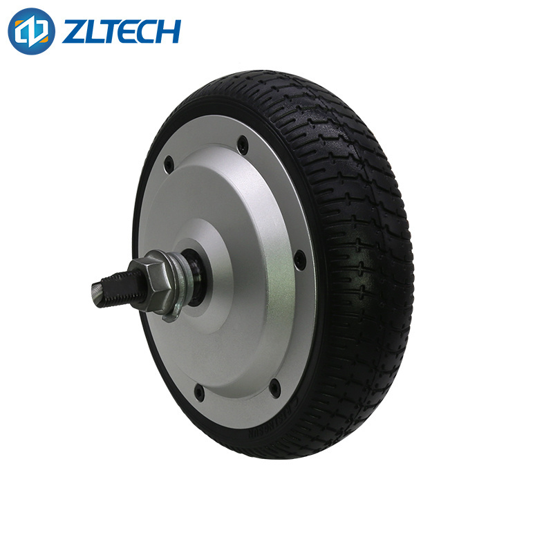 ZLTECH CE IP65 4096 wire magnetic encoder 6.5 inch 48V 8N.m 150kg load 200RPM BLDC brushless robotics DC wheel hub servo motor