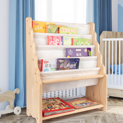 Hot montessori Bookshelf Storage Easy Assembly Kids Book Rack Children Furniture Wooden Bookcase Shelf for Easy Organization