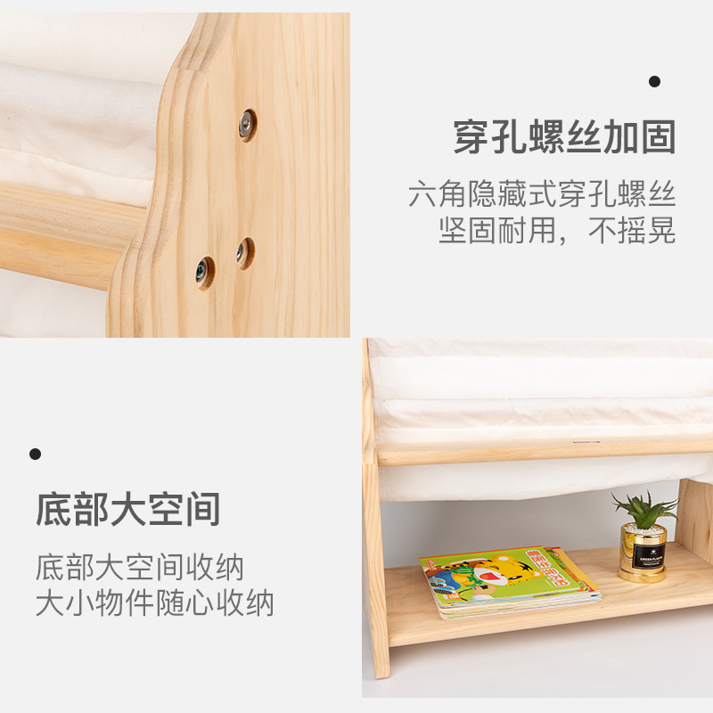 Hot montessori Bookshelf Storage Easy Assembly Kids Book Rack Children Furniture Wooden Bookcase Shelf for Easy Organization