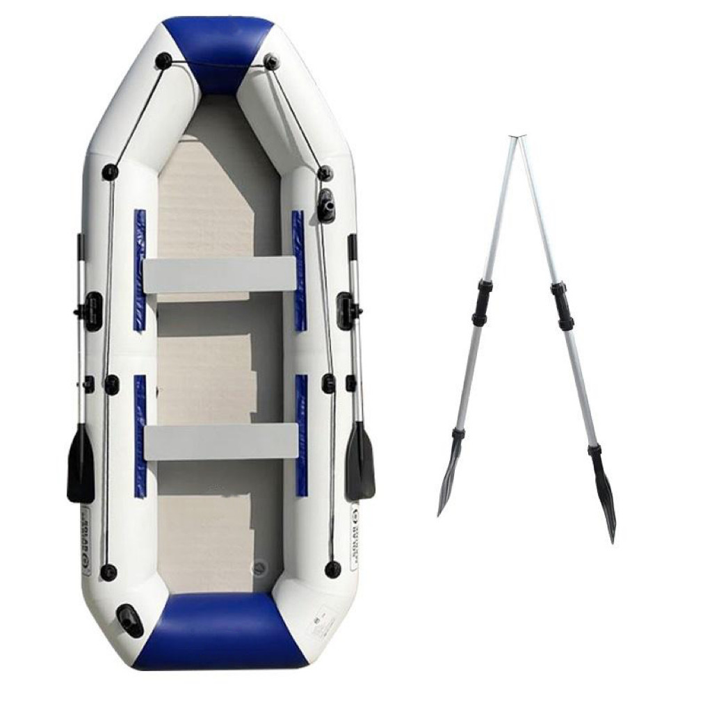 Wholesale PVC clip-net thickened rubber inflatable boat wear-resistant folding kayak 4 person air fishing boat