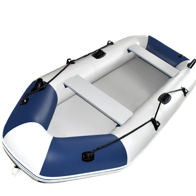 Wholesale PVC clip-net thickened rubber inflatable boat wear-resistant folding kayak 4 person air fishing boat