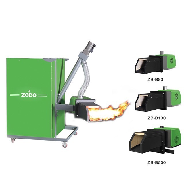 ZOBO Intelligent Control System 50kw Biomass Wood Pellet Burner Boiler