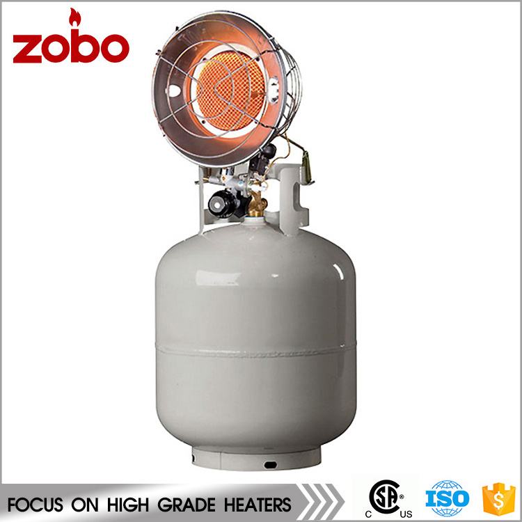 15000btu Portable Small Single Head Powerful LPG Propane Tank Top Gas Heater with Anti-tio Device ZOBO Propane