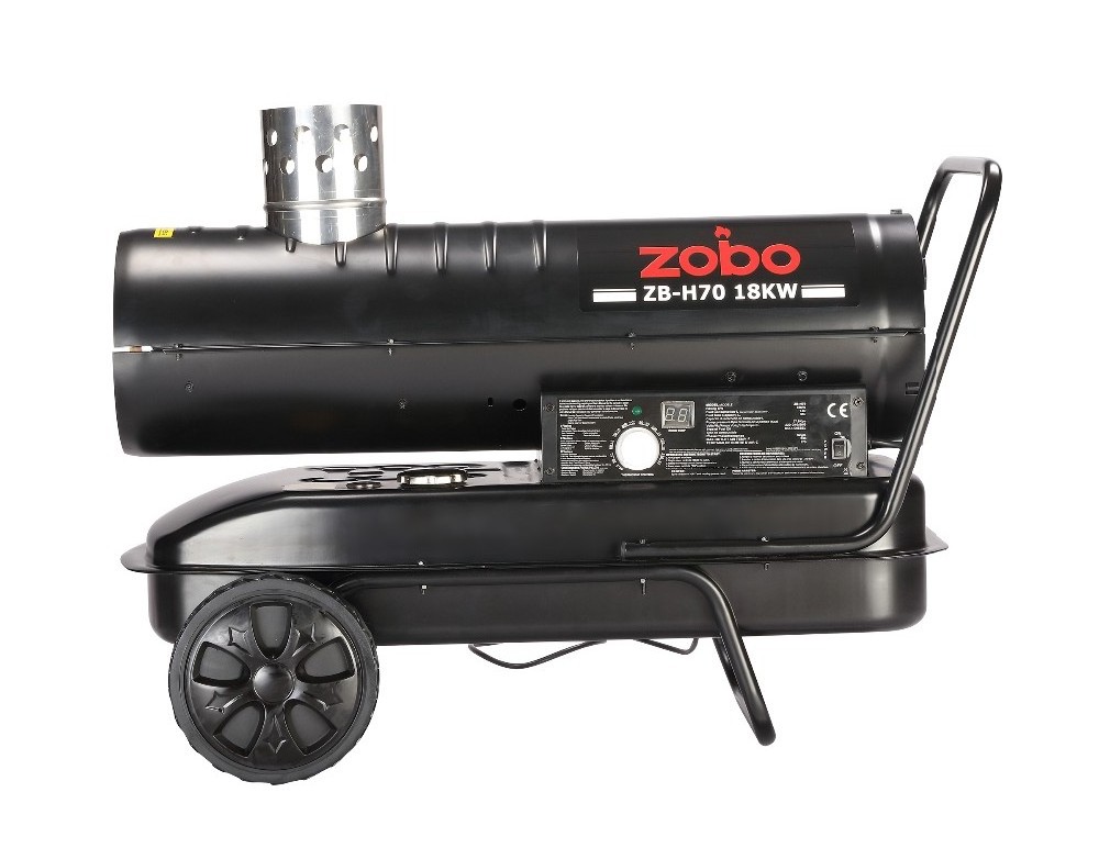 ZOBO Portable industry  20kw Indirect Diesel Kerosene fan farm  forced air Heater gun Used for Greenhouse