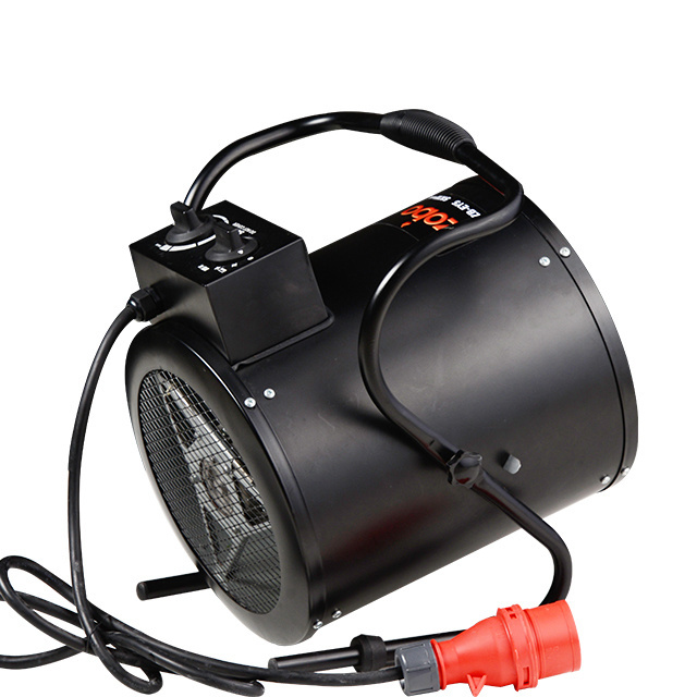 Portable Industrial Hot Air Blower Waterproof  Overheat Protection 5KW Electric Fan Heater