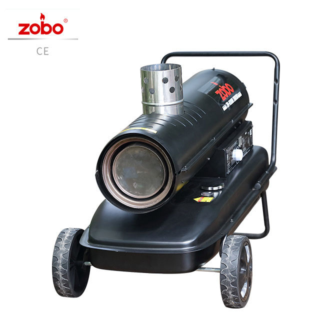 30KW ZOBO Portable indirect diesel fuel tank heaters for greenhouse Industrial kerosene diesel heater